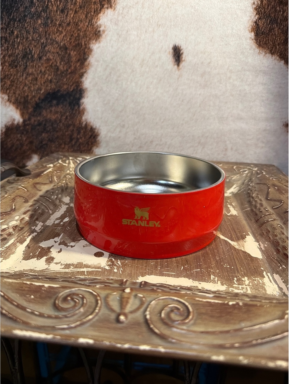 Stanley Red Stainless Steel Dog Bowl - Durable and Easy to Clean
